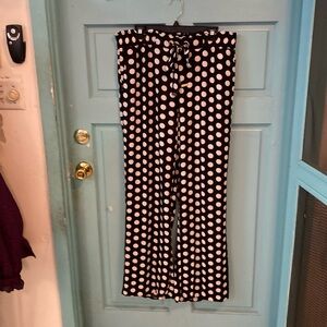 Michael Kors polka dot elastic waist slacks. Size L
